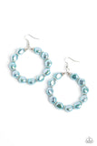 The PEARL Next Door - Blue Paparazzi Earrings