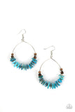 Hawaiian Kiss - Blue Paparazzi Earrings