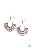 Solar Surge - Copper Paparazzi Earrings