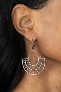 Solar Surge - Copper Paparazzi Earrings