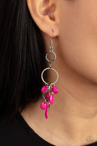 Sandcastle Sunset - Pink Paparazzi Earrings