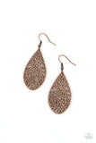 Vinyard Vanity - Copper Paparazzi Earrings