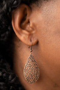 Vinyard Vanity - Copper Paparazzi Earrings