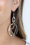 Enchanting Echo - Silver Paparazzi Earrings