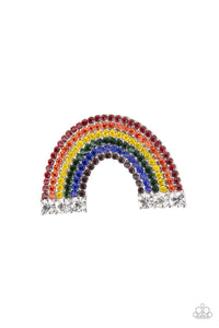 Somewhere Over The Rhinestone Rainbow - Multi Paparazzi Hair Clip