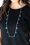 GLOW-Rider - Blue Paparazzi Necklace Paparazzi Necklace