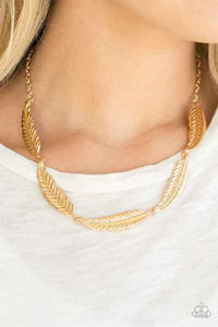 Light Flight - Gold Paparazzi Necklace