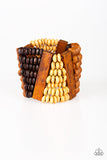 HAUTE In Hispaniola - Brown Wood Bracelet