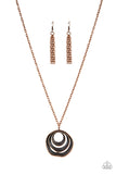 Breaking Pattern - Copper Paparazzi Necklace