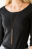 Ready, Set, GEO - Copper Paparazzi Necklace