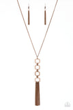 Ready, Set, GEO - Copper Paparazzi Necklace