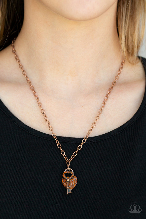 Pop and Locket - Copper Paparazzi Necklace