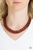 Put It On Ice - Copper Paparazzi Necklace