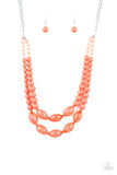 Sundae Shoppe - Orange Paparazzi Necklace