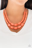 Sundae Shoppe - Orange Paparazzi Necklace