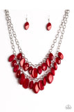 Royal Retreat - Red Paparazzi Necklace Set