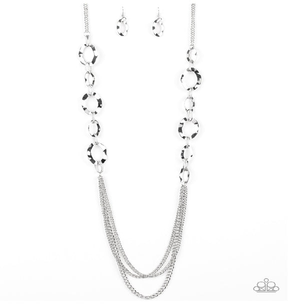 Street Beat - Silver Paparazzi Necklace