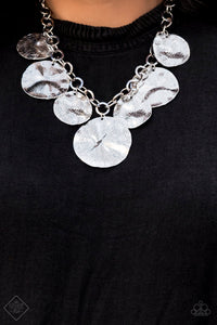 Barely Scratched The Surface - Silver Paparazzi Necklace Set