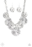 Barely Scratched The Surface - Silver Paparazzi Necklace Set