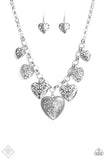 Love Lockets - Silver Paparazzi Necklace Set