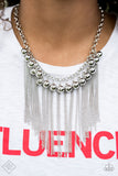 Powerhouse Prowl - Silver Paparazzi Necklace Set