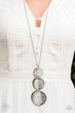 Buckle Down Multi - Silver Paparazzi Necklace Set