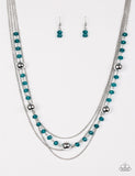 High Standards - Blue Paparazzi Necklace Set