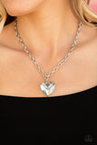 Flirtatiously Flashy - Silver Paparazzi Necklace