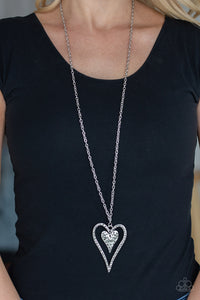 Hardened Hearts - Silver Paparazzi Necklace