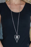 Hardened Hearts - Silver Paparazzi Necklace