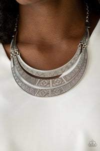 Take All You Can GATHERER - Silver Paparazzi Necklace