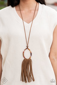 Namaste Mama - Multi Paparazzi Necklace - Leather