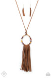 Namaste Mama - Multi Paparazzi Necklace - Leather