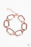 Gorgeously Geometric - Copper Paparazzi Necklace Set