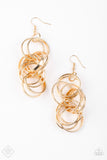 Secretary Of Statement - Gold Paparazzi Earring Set