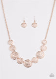 All The Time In The Whirl - Rose Gold Paparazzi Necklace Set