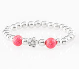 Paparazzi Starlet Shimmer - Silver Flower & Multi Bracelets