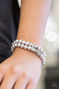 Get A Ballroom - Silver Paparazzi Bracelet