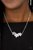 Hibiscus Haciendas - White Paparazzi Necklace Set