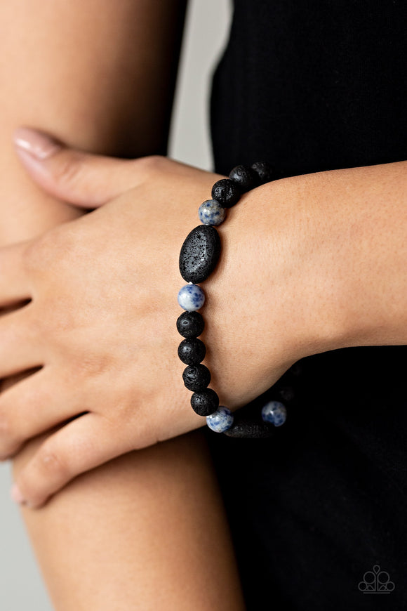 A Hundred and Zen Percent - Blue Paparazzi Bracelet - Urban