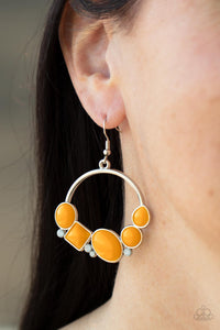 Beautifully Bubblicious - Orange Paparazzi Earrings Set