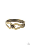 Let A Hundred SUNFLOWERS Bloom - Brass Paparazzi Bracelet Set