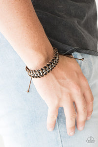 Racer Edge - Brown Paparazzi Bracelet - Urban