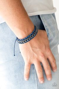 Racer Edge - Blue Paparazzi Bracelet - Urban