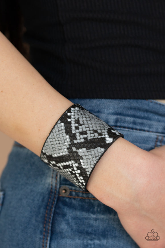 The Rest is Hiss-tory - Silver Paparazzi Bracelet Wrap