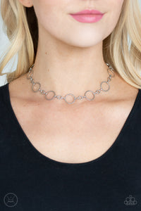 Simply City Slicker - Silver Paparazzi Choker Necklace