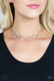 Simply City Slicker - Silver Paparazzi Choker Necklace