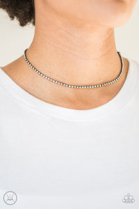 Pitch Purr-fect - Black Paparazzi Choker Necklace