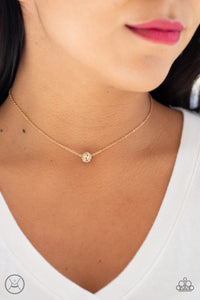 Modest Shine - Gold Paparazzi Choker Necklace