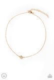 Modest Shine - Gold Paparazzi Choker Necklace